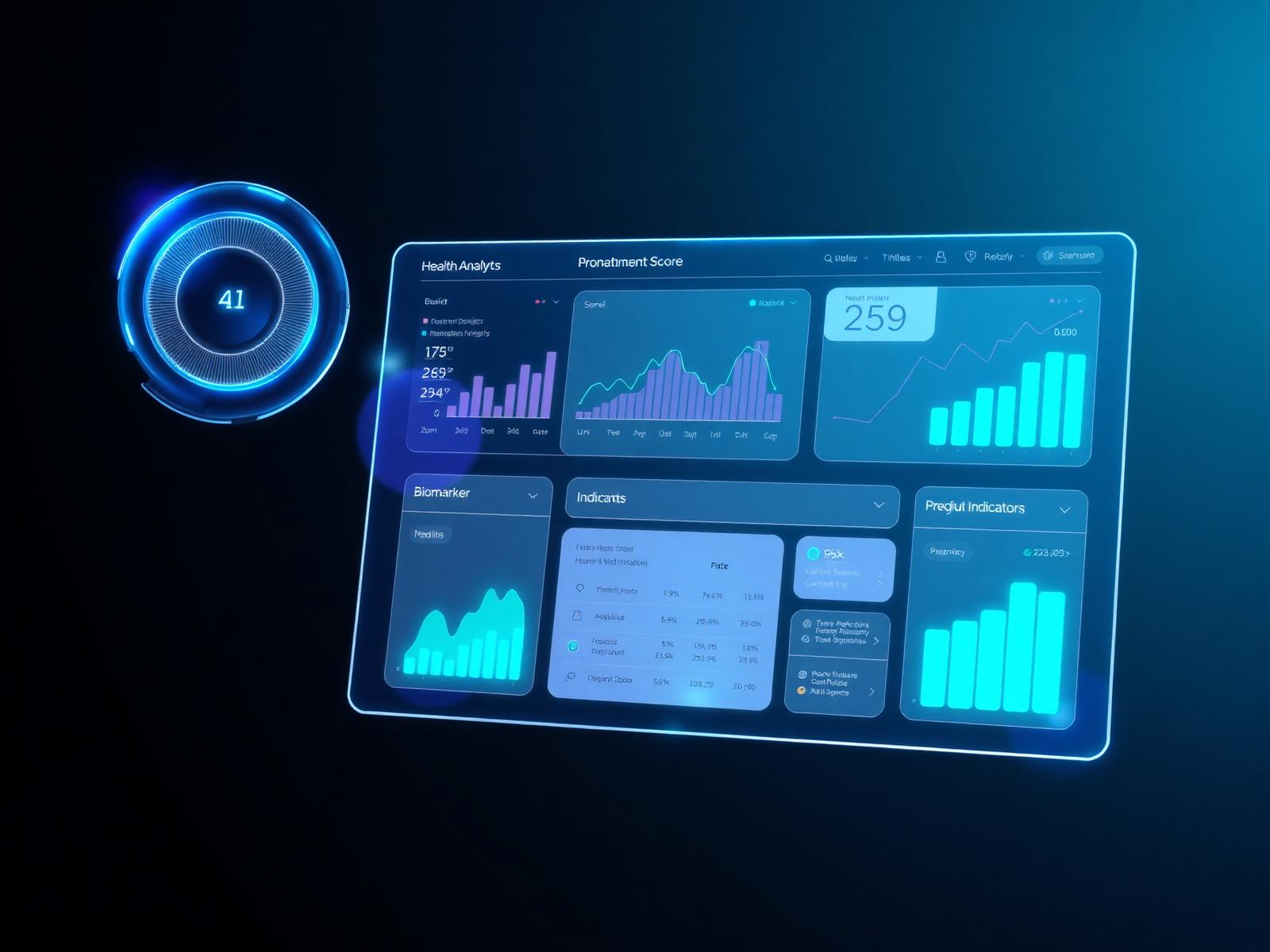 AI health analytics dashboard